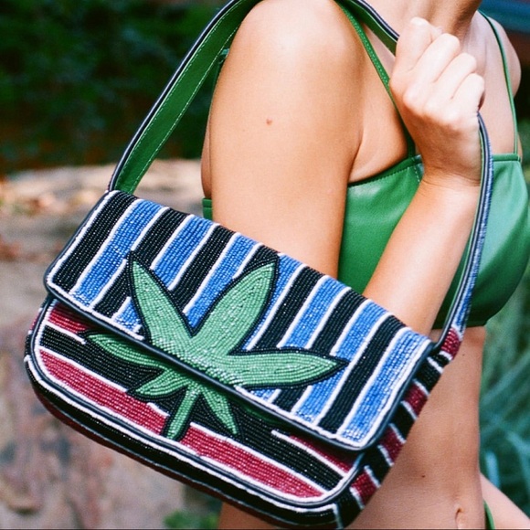 STAUD Handbags - STAUD BEADED TOMMY BAG